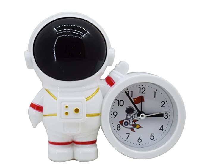 Asera Space Theme Astronauts Spaceman Alarm Table Clock for Kids Room Birthday Return Gifts