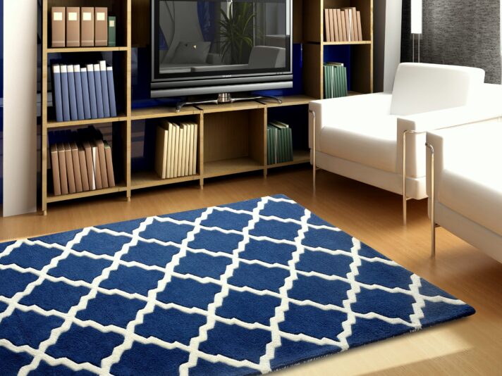 Blue Trelis Rug