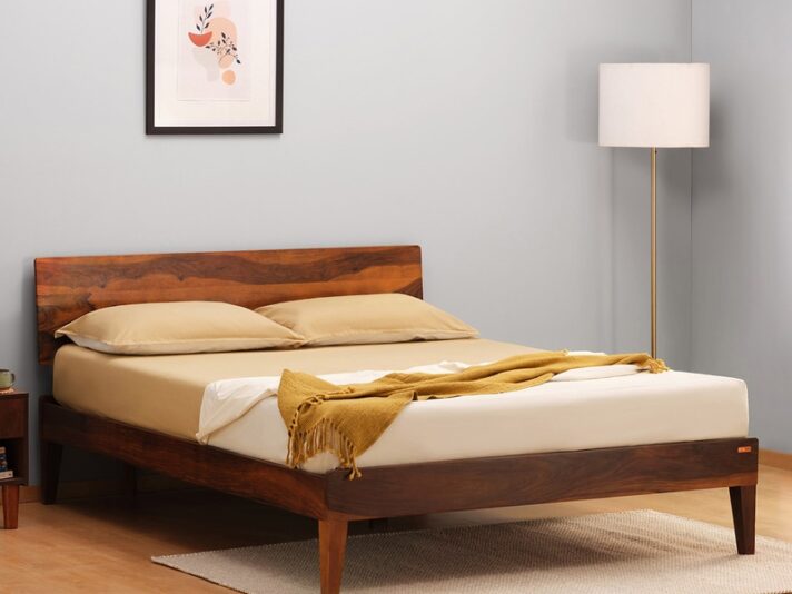 Bed G King Size bed In Honey Brown Colour