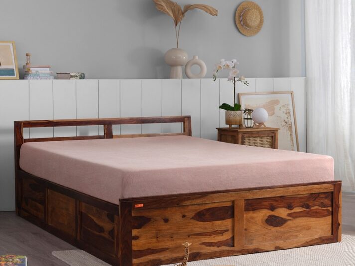 Bed VS King Size bed In Provencial Teak Finish