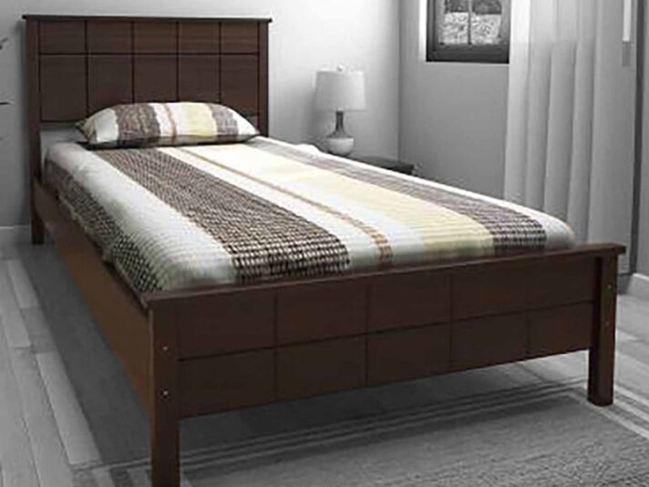 Cipher Single Bed Without Storage In Espresso Finish