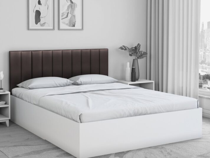 Fusion King Size Bed In White Colour