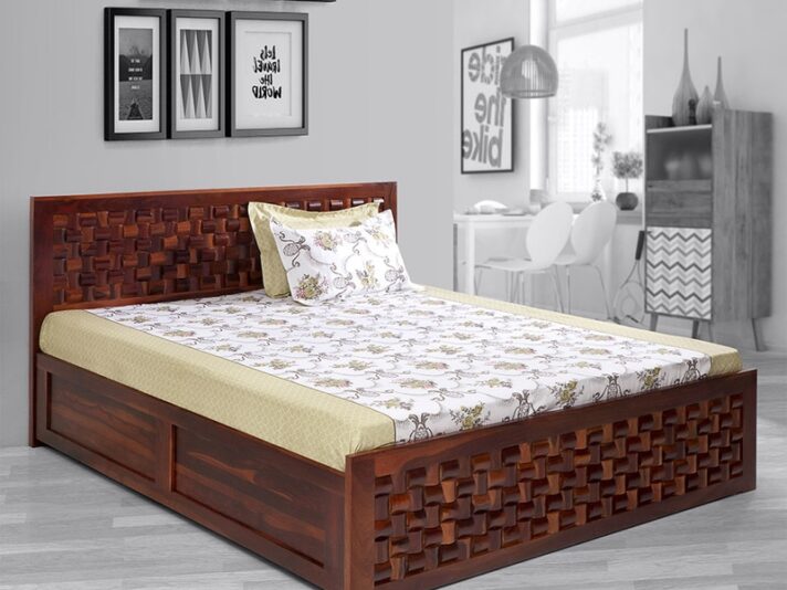 Bombay Dyeing Cotton Geometric King sized Double Bedsheet
