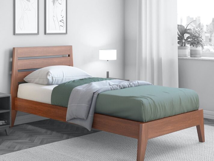 Leeds Single Bed in Dark Oak Finish