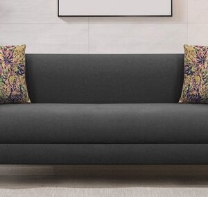 Niki 3 Seater Sofa In Charcoal Grey Colour