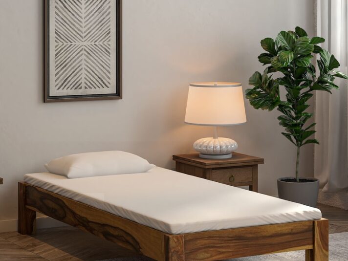 Savannah Solid Wood Single Bed In Rustic Teak Finish