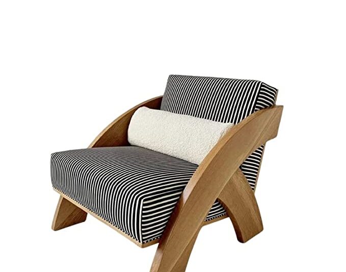 TJ Arc Lounge Chair | Wooden Chair Design | Sagwan Wood | Furniture