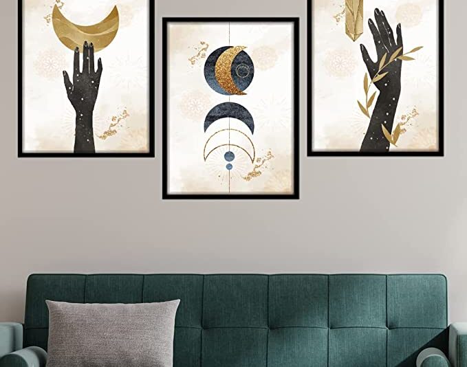 NoWorries Wal Paintings & Hangings for home decor - Paintings/Framed posters for living room bedroom (Theme - Abstract) (Wall Decor) (14 x 11 inches)
