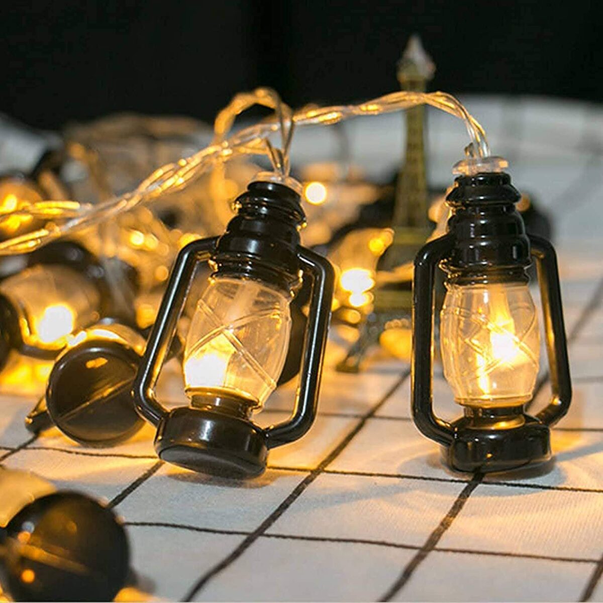 REFULGIX 16 LED 3 Meter Lantern String Lights Home Decorative Diwali Christmas Lights Decoration (Warm White)