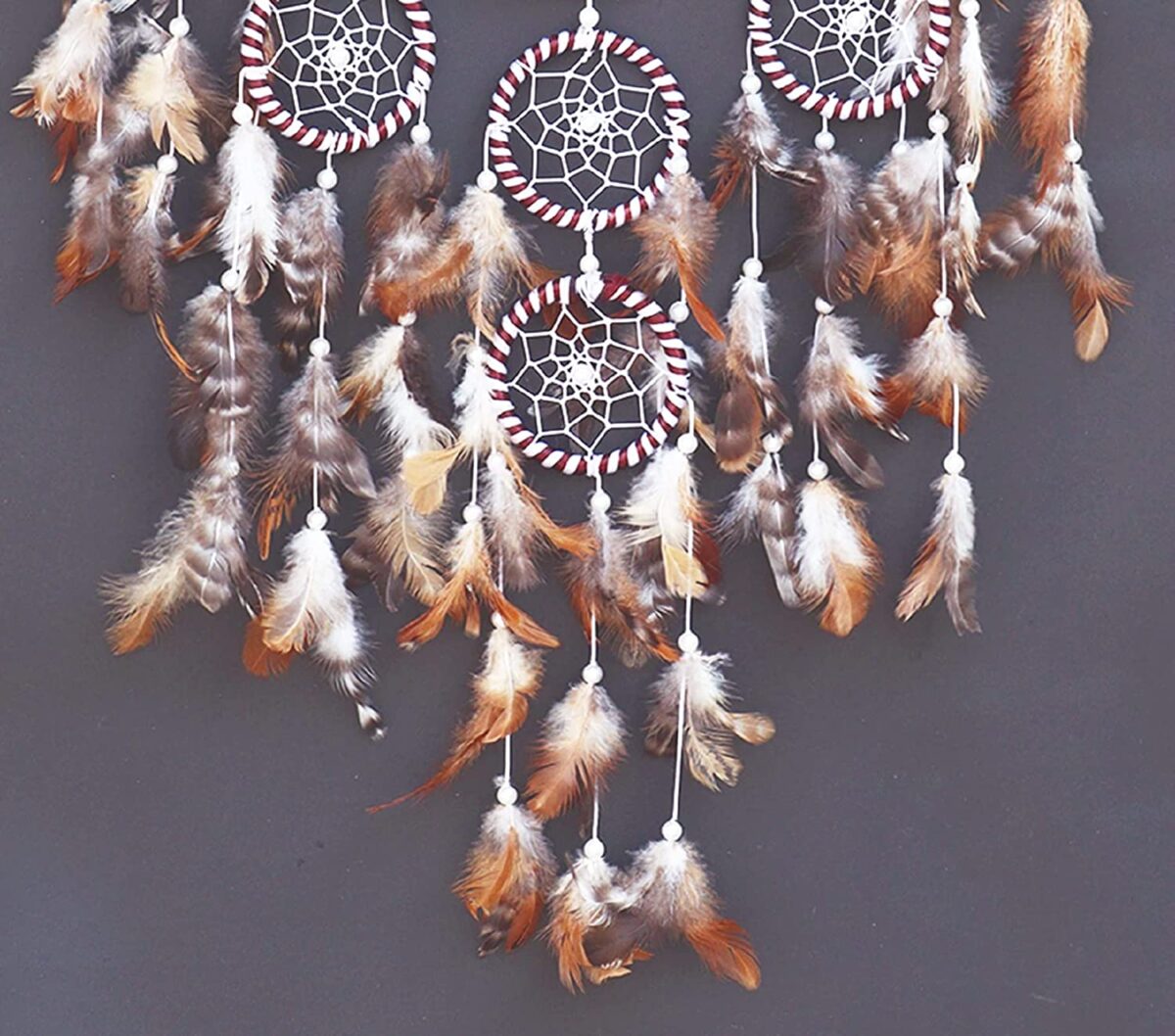 RPH Handicrafts Dreamcatcher ~ Dream Catcher Big Size for Bedroom Wall Hanging | Home décor and Gift Item 65x30 cm (Big Natural) - Image 2